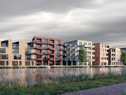 36 appartementen en 31 woningen O-kade Groningen