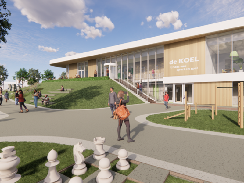 Voorlopig ontwerp sporthal De Koel (AGS Architects)