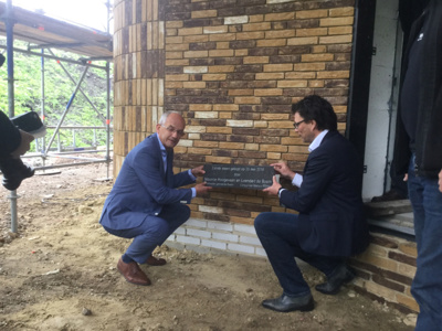 Eerste steen nieuwbouw De Atlas in Assen geplaatst