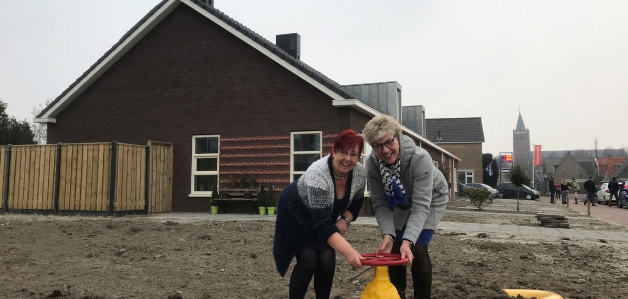 Gaskraan dicht bij opgeleverde nieuwbouw woningen uit Sexbierum