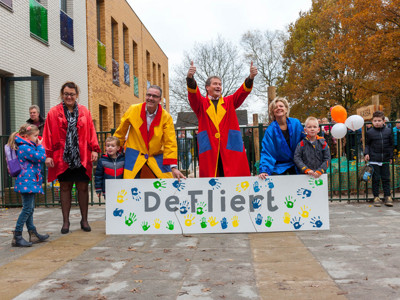 Feestelijke opening van de gasloze Brede school De Fliert in Twello!