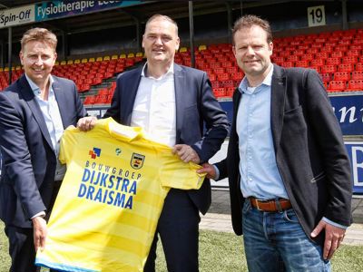 Bouwgroep Dijkstra Draisma twee jaar langer hoofdsponsor van SC Cambuur