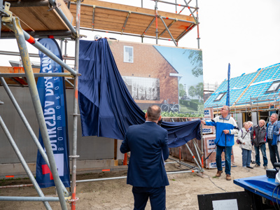 Samen met toekomstige bewoners bouw van 97 huurwoningen in Appingedam gevierd
