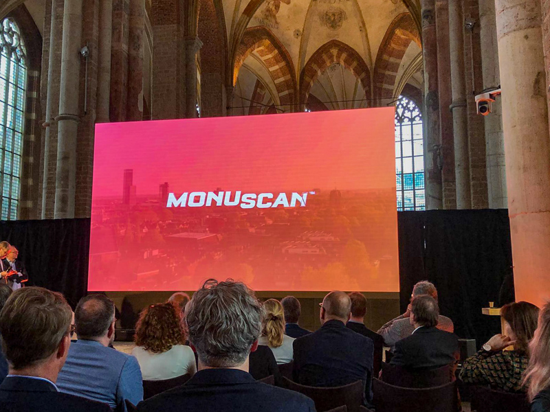 Lancering Monuscan in Lebuinuskerk Deventer tijdens Nationaal Monumentencongres 2019