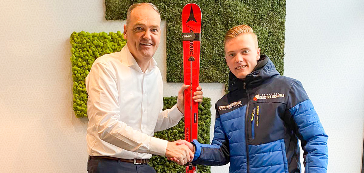 Hoofdsponsor Friese alpineskiër Carsten Nienhuis