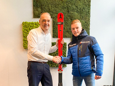 Hoofdsponsor Friese alpineskiër Carsten Nienhuis