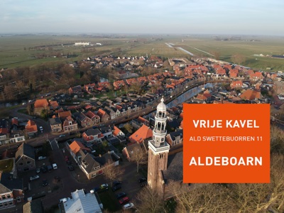 Te koop: vrije kavel mét bouwvergunning in Aldeboarn