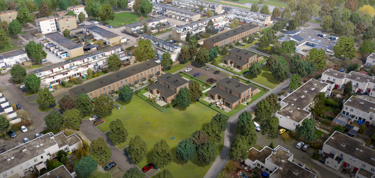 Voor Centrada bouwt Dijkstra Draisma 33 woningen aan de Kustrif-Zandbank in Lelystad