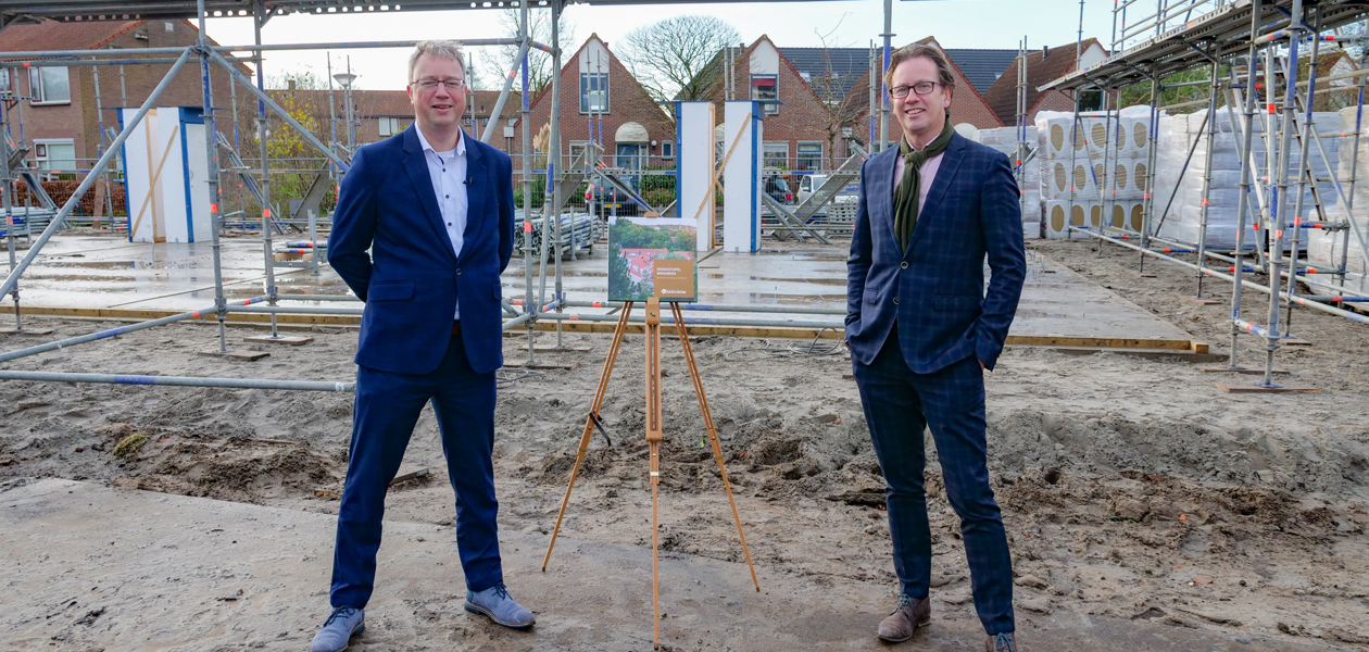 Accolade en Bouwgroep Dijkstra Draisma starten met de bouw van 16 huurwoningen aan de Wietske Tademalaan in Joure