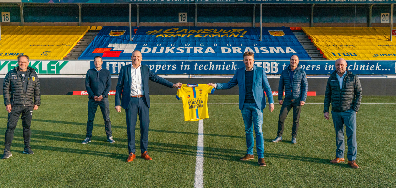 Twaalf jaar op rij: Dijkstra Draisma ook volgend seizoen hoofdsponsor Cambuur