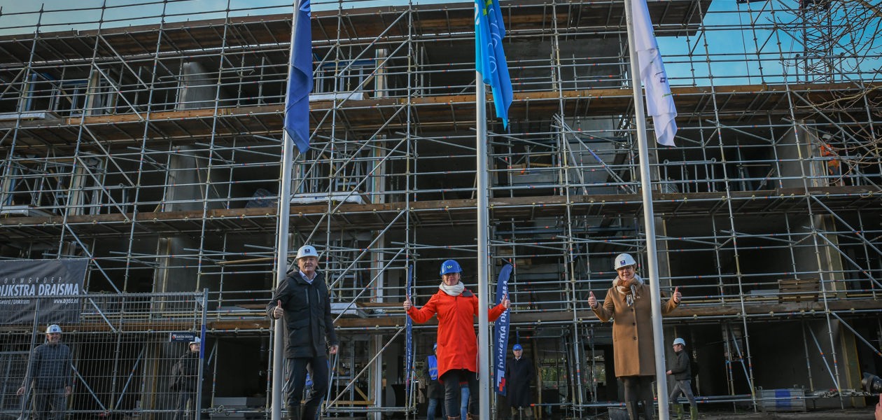 Nieuwbouw appartementen WoonFriesland Kûpersstrjitte Burgum bereikt hoogste punt