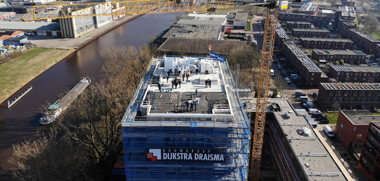 Hoogste punt nieuwbouw Antillenstraat bereikt