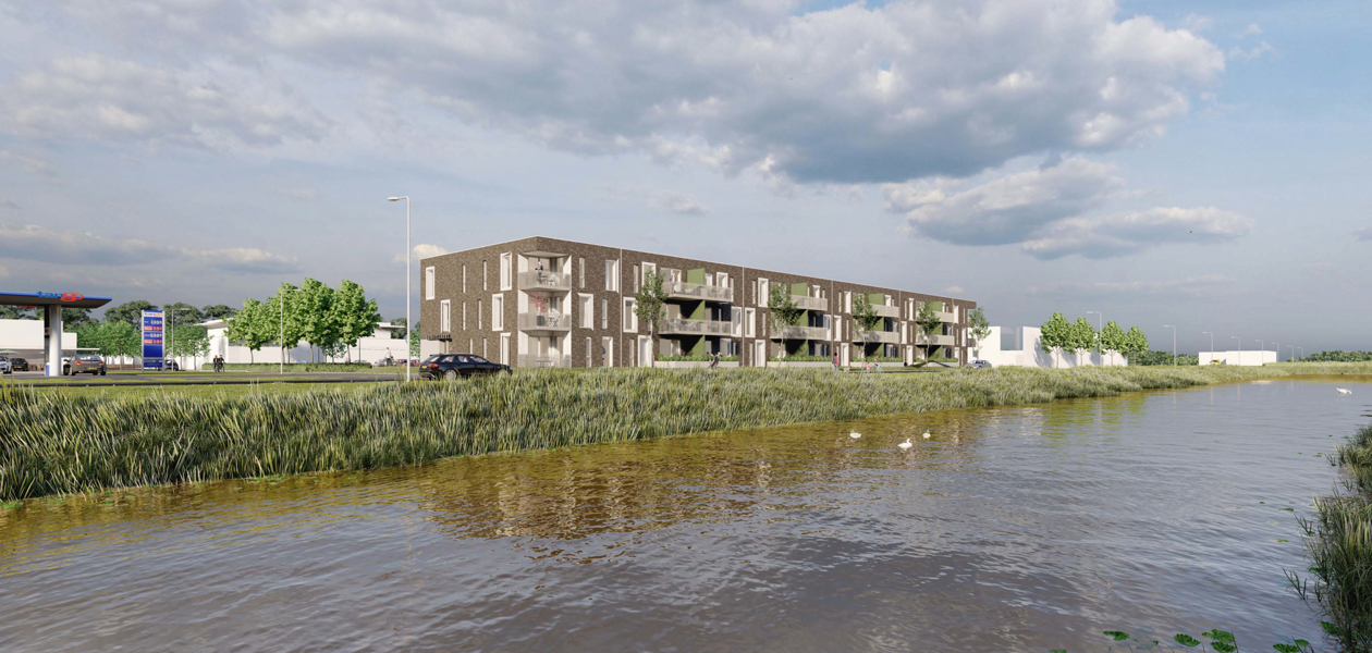 Plan voor tijdelijke woningen bij de Zuiderschans Dokkum