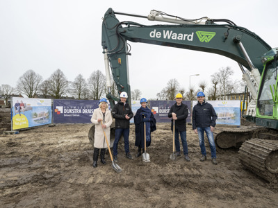 Start bouw van 45 appartementen aan Goeman Borgesiuslaan in Sneek